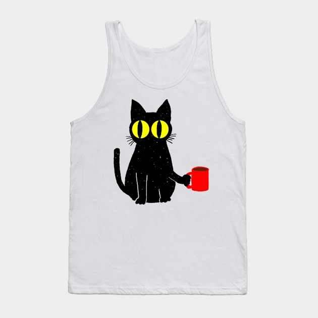 CATFEINE Tank Top by kookylove